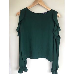 Women’s medium hunter green top / blouse